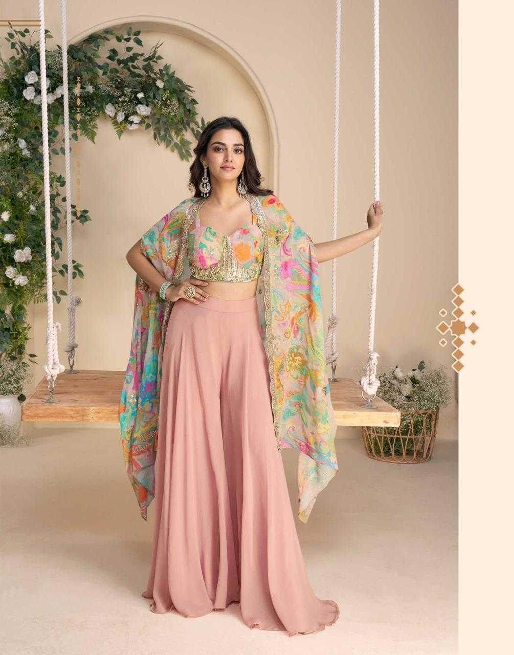 Chinon Silk Suit Embroidered Suits - MYLUXURY LANE ENTERPRISE